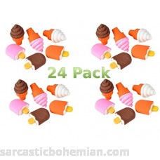 Aryellys Ice Cream Puzzle Erasers 24 Pack Party Favors Frozen Treats Pencil Erasers B07HLSZR94